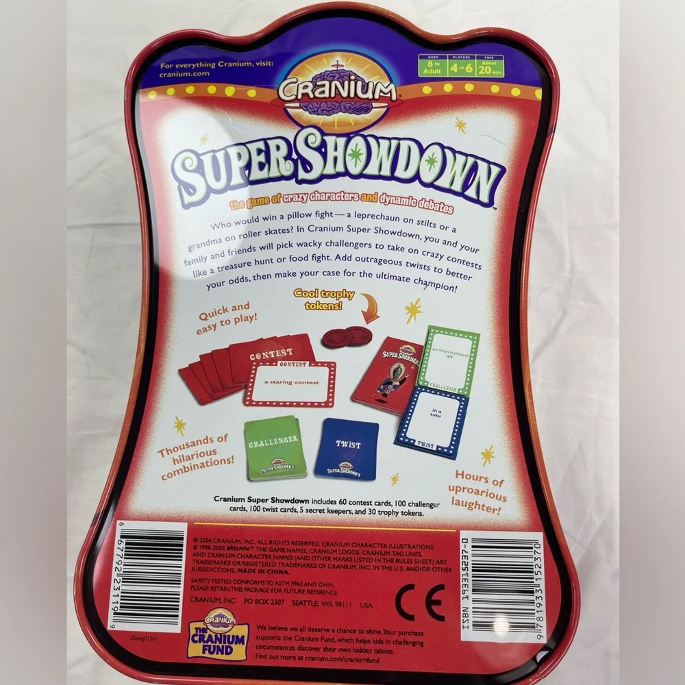 Super Showdown Game By Cranium, Opened but Unopened Game Pieces